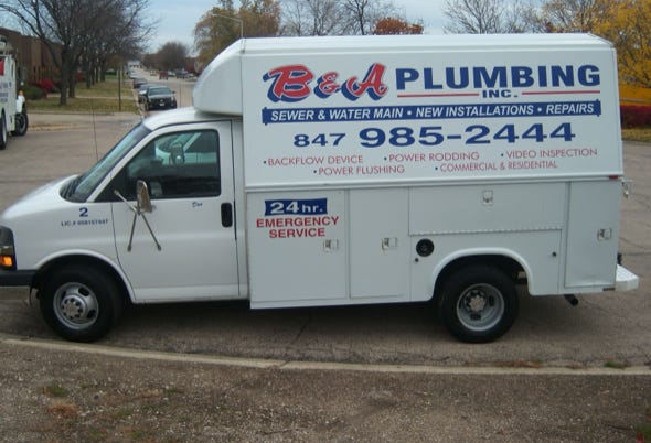 B&A Plumbing Service Truck